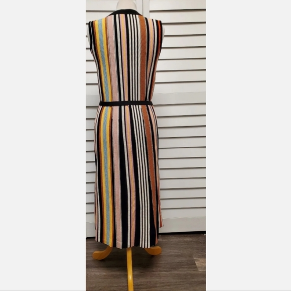 Tory Burch Multicolored Striped Sleeveless Sweater Dress. Large. EUC - Picture 7 of 12